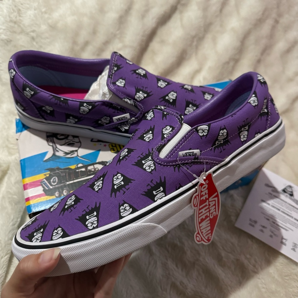 Vans Classic Slip-On The Aquabats Purple Men's 13 Rare Special Edition